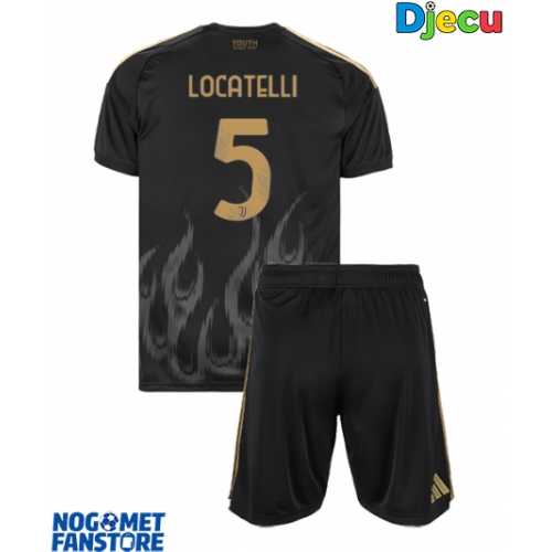 Juventus Manuel Locatelli #5 Rezervni Dres za djecu 2026-27 Kratak Rukav (+ Kratke hlače)